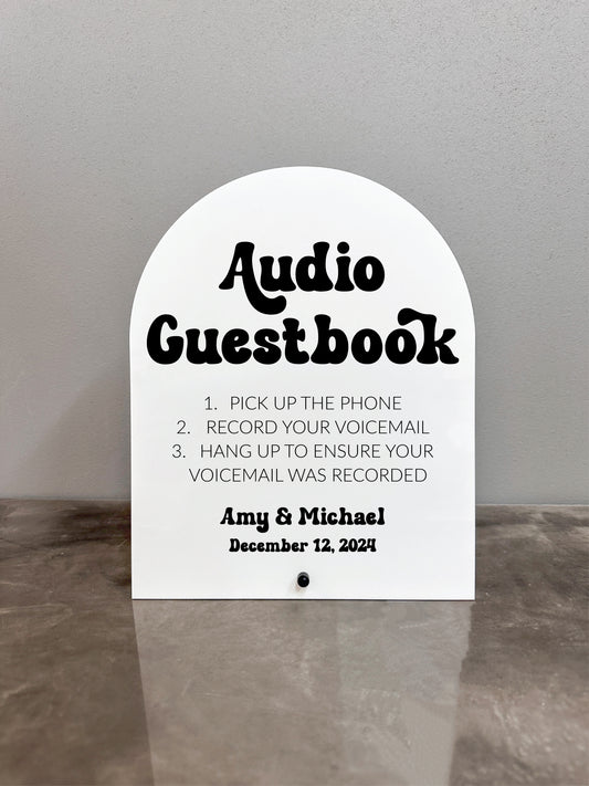 Retro Audio Guestbook Sign