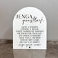 Jenga Guest Book Sign