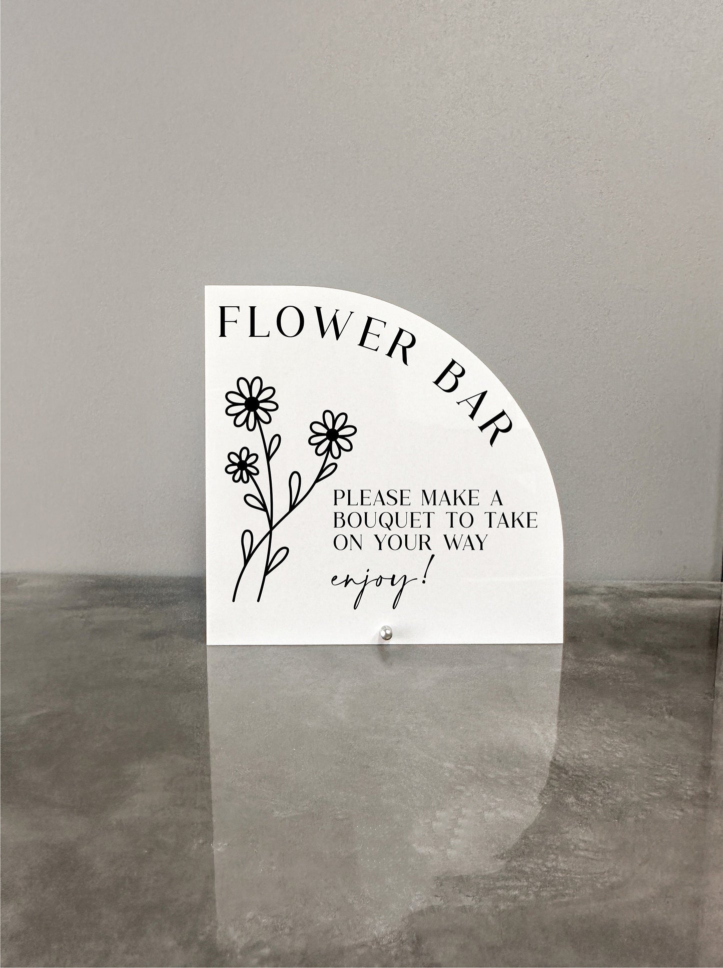 Flower Bar Sign