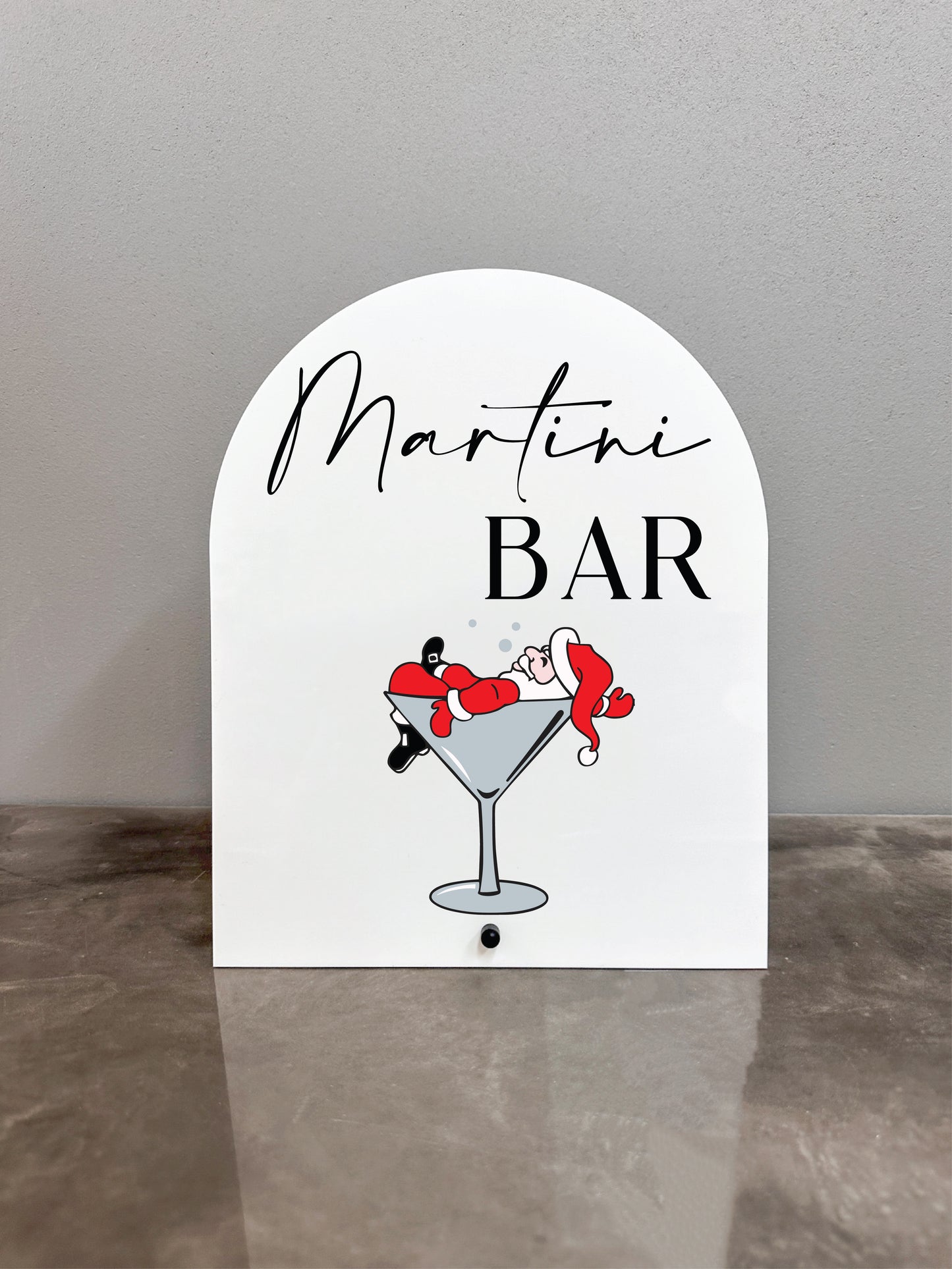 Santa Martini Bar Sign