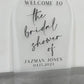 Bridal Shower Acrylic Welcome Sign