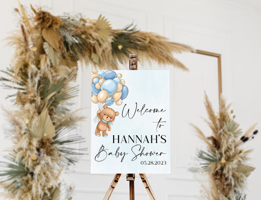 Acrylic Baby Shower Welcome Sign