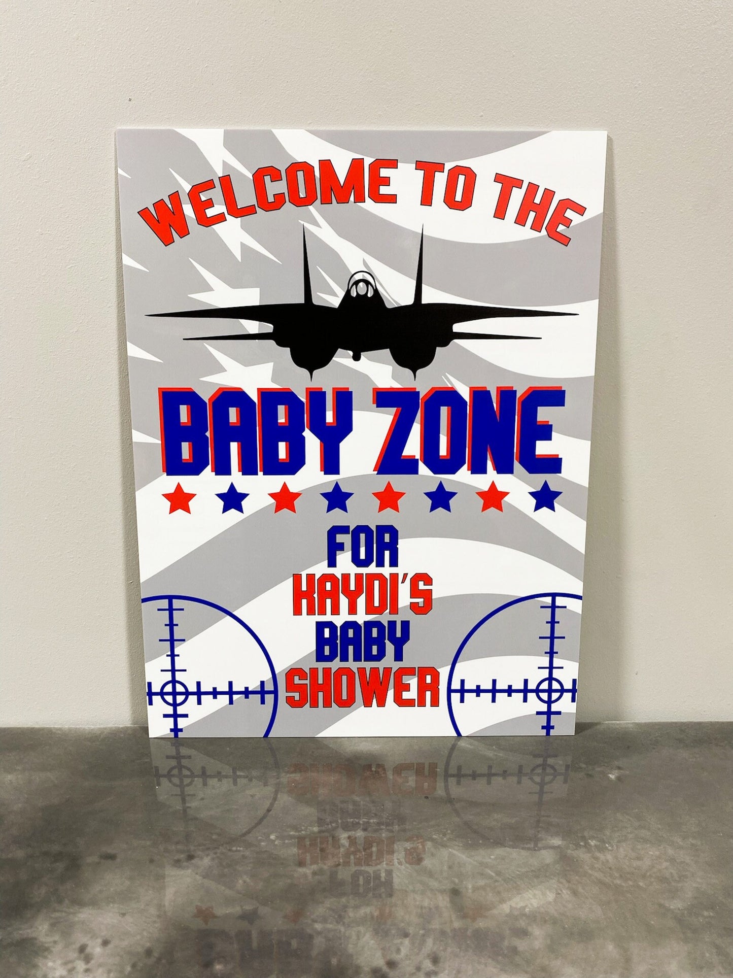 Welcome To The Baby Zone Sign