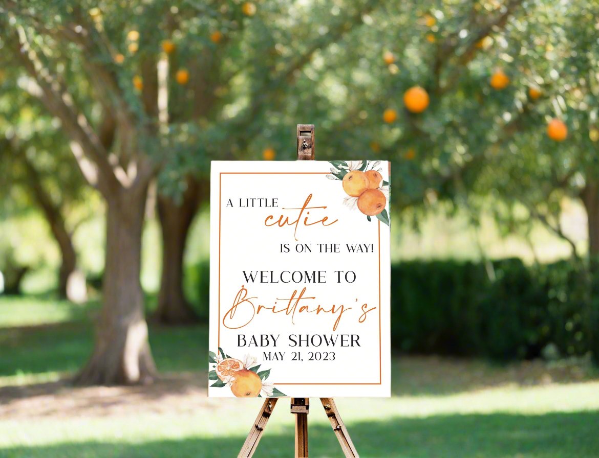 A Little Cutie Is On The Way Sign