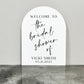 Bridal Shower Acrylic Welcome Sign