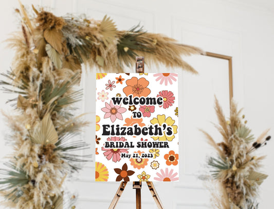 Acrylic Bridal Shower Welcome Sign