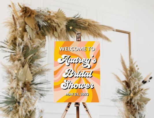 Acrylic Bridal Shower Welcome Sign