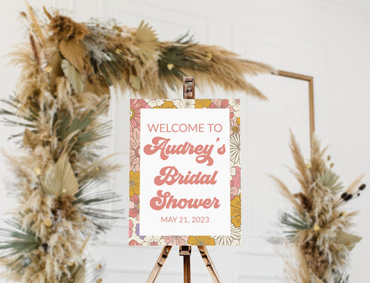 Acrylic Bridal Shower Welcome Sign