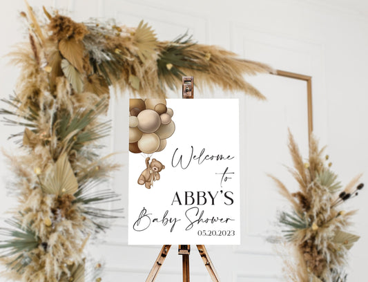 Acrylic Baby Shower Welcome Sign