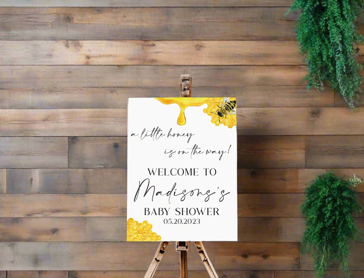 A Little Honey Is On The Way Acrylic Sign