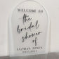 Bridal Shower Acrylic Welcome Sign