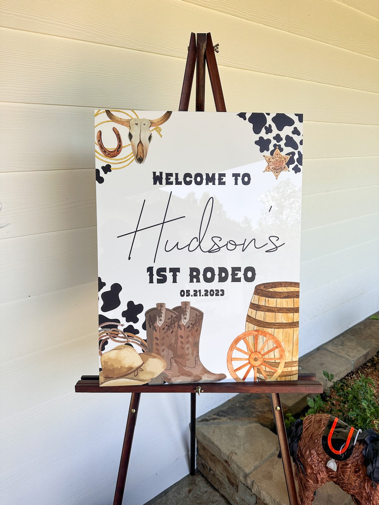 First Rodeo Acrylic Sign