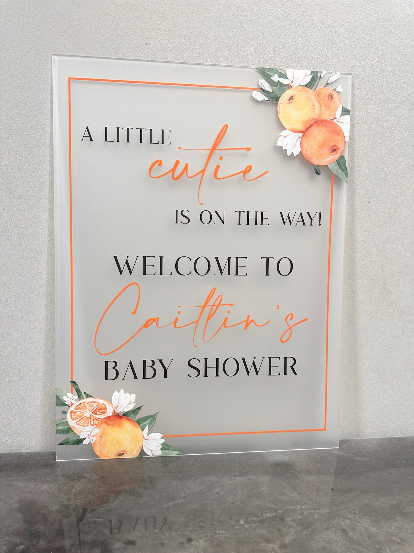 A Little Cutie Is On The Way Sign