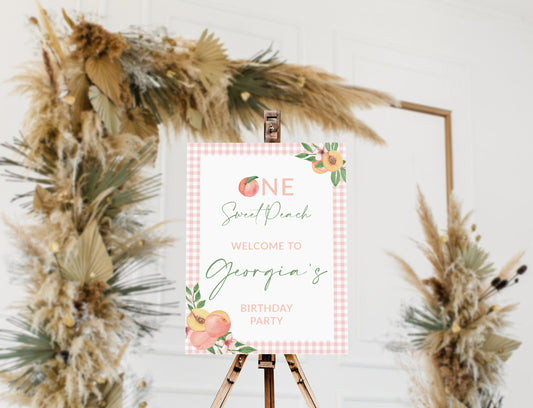 One Sweet Peach Acrylic Sign