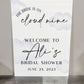 The Bride Is On Cloud Nine Acrylic Sign