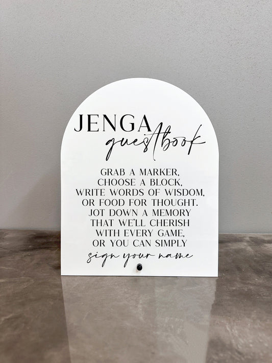 Jenga Guest Book