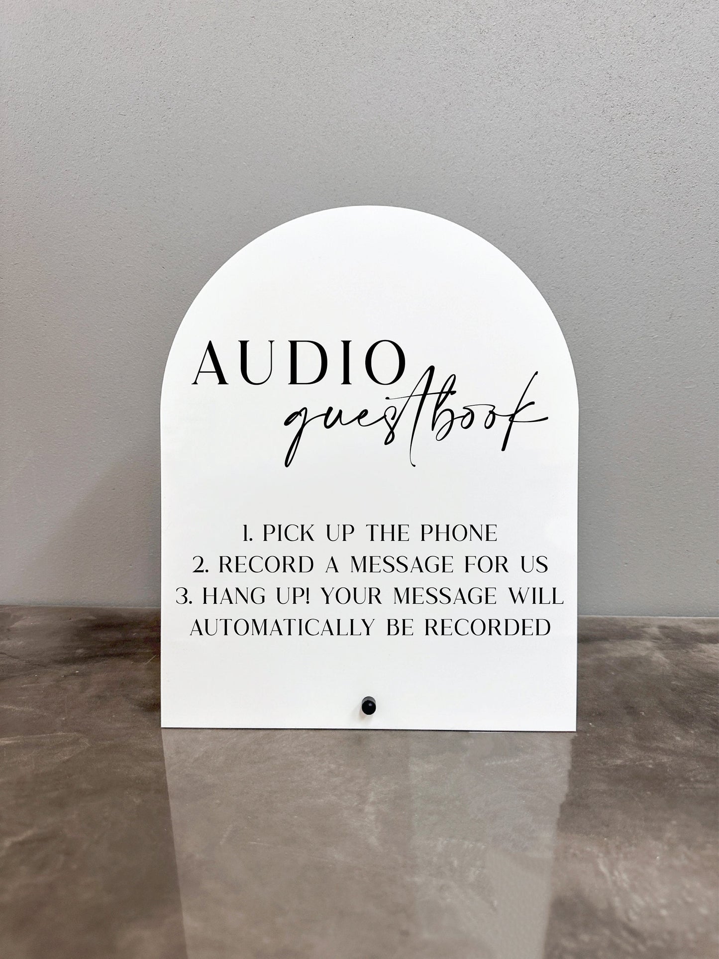 Audio Guestbook Sign