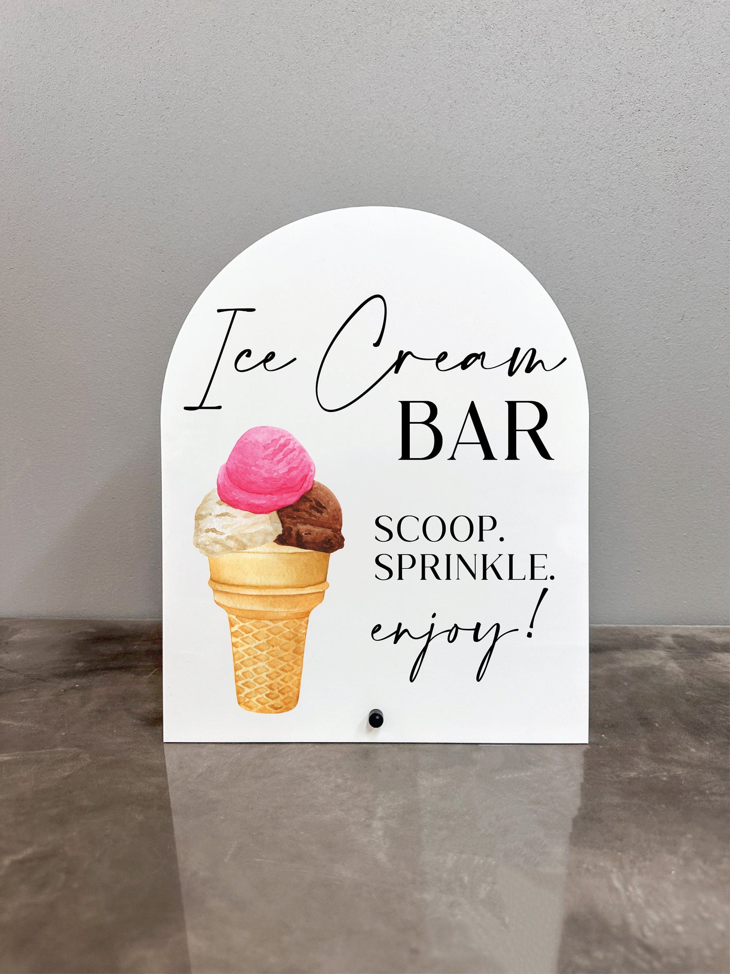 Ice Cream Bar Sign