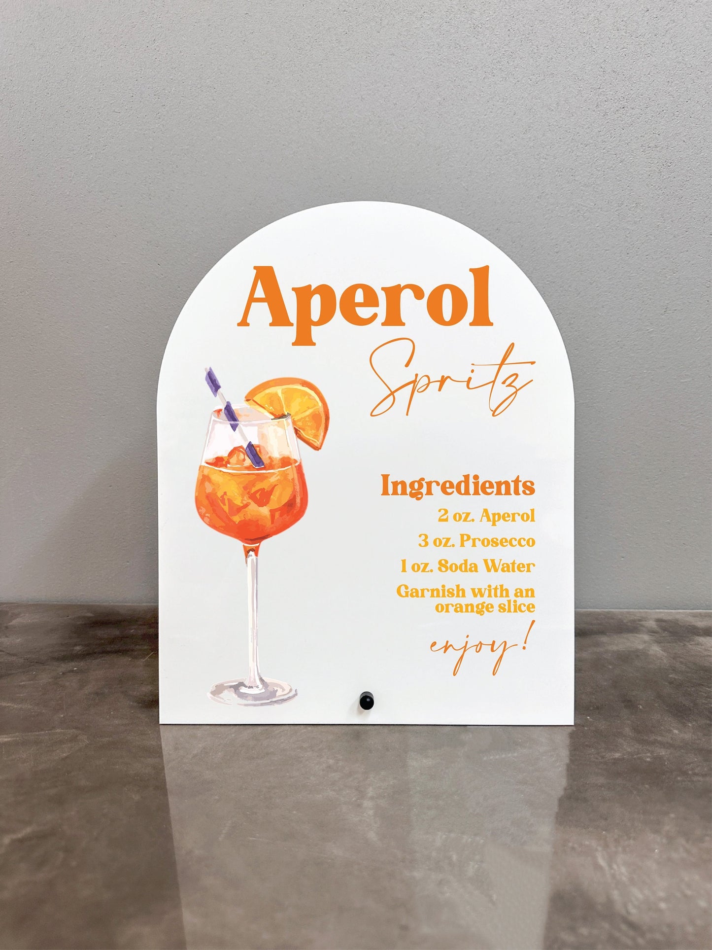 Bar Menu | Aperol Spritz