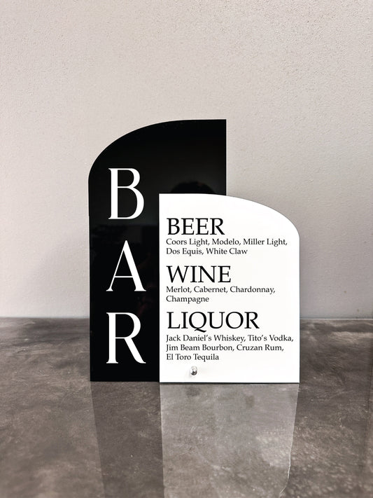 Bar Menu