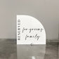 Reserved For Grooms Family Acrylic Sign