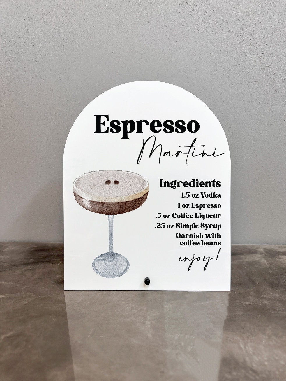 Espresso Martini Sign