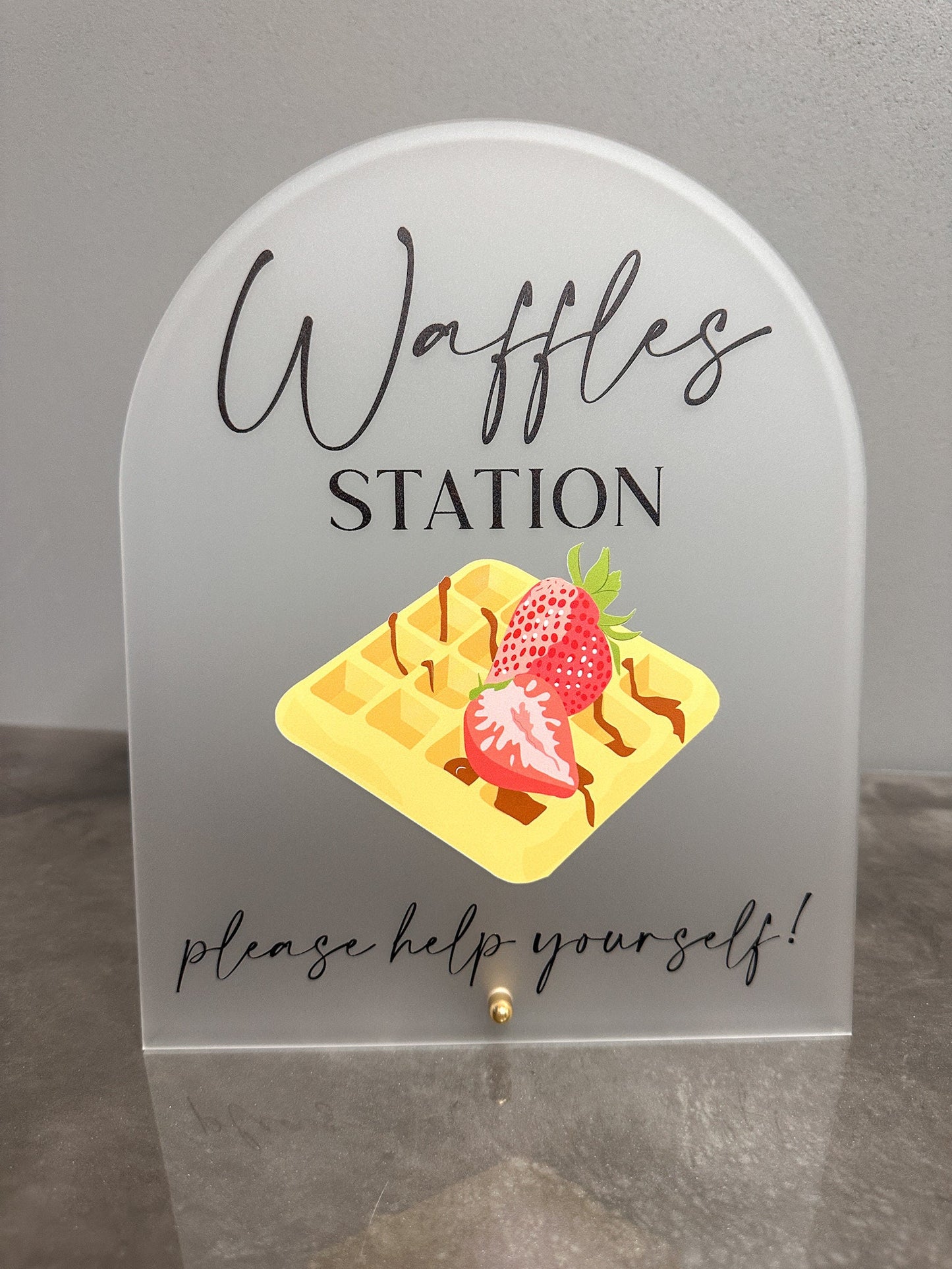 Waffle Station Sign