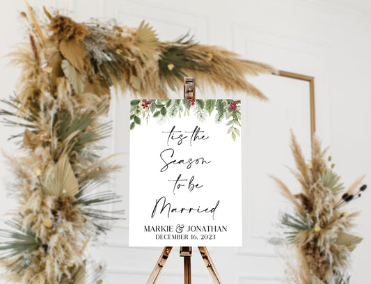 Tis The Season To Be Married Acrylic Sign