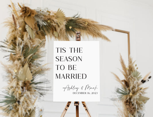 Tis The Season To Be Married Acrylic Sign