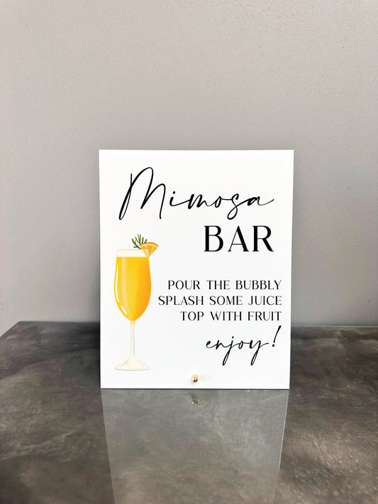 Mimosa Bar Sign