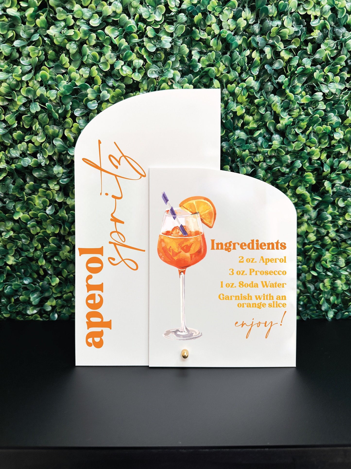 Bar Menu | Aperol Spritz